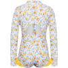 imageGRACE KARIN Girls One Piece Swimsuits Long Sleeve Bathing Suits Swimwear 514YYellow Daisy