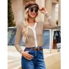 imageGRACE KARIN Womens Classic Long Sleeve Knit Cardigan Sweaters Casual Open Front Button Down Cardigans S3XLBeige White