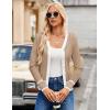 imageGRACE KARIN Womens Classic Long Sleeve Knit Cardigan Sweaters Casual Open Front Button Down Cardigans S3XLBeige White
