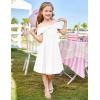 imageGRACE KARIN Girls Elegant Dress Off Shoulder ALine Casual Party Dresses for 614 YearsWhite