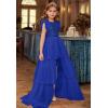 imageGRACE KARIN Girls Sequin Dress Formal Pageant Sparkle Party Ruffle Prom Maxi Dress Size 514YRoyal Blue