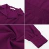 imageGRACE KARIN Womens Long Sleeve Tops Business Casual Dressy Button Down Peplum Blouses Fall Collared Work Elegant ShirtPurple