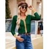 imageGRACE KARIN Womens Cardigan Sweaters Lightweight Long Sleeve Cropped Cardigan Fall Fashion Outfits Clothes Striped ShrugGreen Yellow