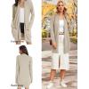 imageGRACE KARIN Womens Long Cardigan Sweater Open Front Classic Knitted Lightweight Sweater Coat with PocketsA Tan