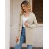 imageGRACE KARIN Womens Long Cardigan Sweater Open Front Classic Knitted Lightweight Sweater Coat with PocketsA Tan