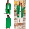 imageGRACE KARIN Womens Long Cardigan Sweater Open Front Classic Knitted Lightweight Sweater Coat with PocketsApple Green
