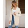 imageGRACE KARIN Womens Long Cardigan Sweater Open Front Classic Knitted Lightweight Sweater Coat with PocketsBeige