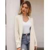 imageGRACE KARIN Womens Long Cardigan Sweater Open Front Classic Knitted Lightweight Sweater Coat with PocketsBeige
