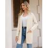 imageGRACE KARIN Womens Long Cardigan Sweater Open Front Classic Knitted Lightweight Sweater Coat with PocketsBeige