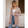 imageGRACE KARIN Womens Long Cardigan Sweater Open Front Classic Knitted Lightweight Sweater Coat with PocketsFawn