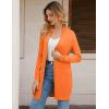imageGRACE KARIN Womens Long Cardigan Sweater Open Front Classic Knitted Lightweight Sweater Coat with PocketsOrange