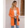 imageGRACE KARIN Womens Long Cardigan Sweater Open Front Classic Knitted Lightweight Sweater Coat with PocketsOrange