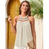 imageGRACE KARIN Women Tank Tops 2025 Summer Halter Tops Sleeveless Crochet Camisole Casual Blouses