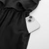 imageGRACE KARIN Girls Solid Jumpsuit Cropped Kids Flutter Sleeve Square Neck Wide Leg RompersBlack