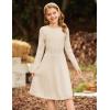 imageGRACE KARIN Girls Sweater Dress Long Sleeve Knit A Line Casual Midi Fall Winter Dresses 612 YearsBeige