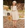 imageGRACE KARIN Girls Sweater Dress Long Sleeve Knit A Line Casual Midi Fall Winter Dresses 612 YearsBeige