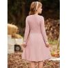 imageGRACE KARIN Girls Sweater Dress Long Sleeve Knit A Line Casual Midi Fall Winter Dresses 612 YearsPink