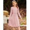 imageGRACE KARIN Girls Sweater Dress Long Sleeve Knit A Line Casual Midi Fall Winter Dresses 612 YearsPink