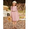 imageGRACE KARIN Girls Sweater Dress Long Sleeve Knit A Line Casual Midi Fall Winter Dresses 612 YearsPink