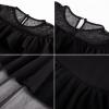 imageGRACE KARIN Girls Wedding Party Formal Dress Junior Bridemaid Dresses for Teens Tulle High Low Dress Size 714Black