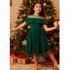imageGRACE KARIN Girls Wedding Party Formal Dress Junior Bridemaid Dresses for Teens Tulle High Low Dress Size 714Green