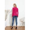 imageGRACE KARIN Womens Long Sleeve Button Down Vee Neck Classic Sweater Knit CardiganHot Pink