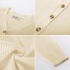imageGRACE KARIN Womens Long Sleeve Button Down Vee Neck Classic Sweater Knit CardiganNude