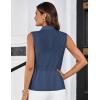 imageGRACE KARIN Womens Sleeveless Wrap Vest Tops Casual V Neck Peplum Dressy Blouse Drawstring Cardigan Outerwear Shirts