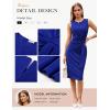 imageGRACE KARIN Work DressBodycon Cocktail Dress for WomenSleeveless Office Business Dresses Knee LengthRoyal Blue