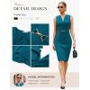 imageGRACE KARIN Work Dresses for Women 2026V Neck Business Office Bodyon DressSleeveless Pencil Semi Formal Midi DressPeacock Blue
