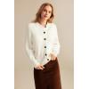imageGRACE KARIN Button Up Cardigan Sweater for Women Knit Sweater Blazer Long Sleeve Collared Sweater
