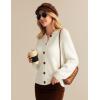 imageGRACE KARIN Button Up Cardigan Sweater for Women Knit Sweater Blazer Long Sleeve Collared Sweater