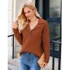 imageGRACE KARIN Fall Sweaters for Women 2024 Knitted V Neck Collared Sweaters Long Sleeve Winter Dressy Casual Sweaters