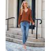 imageGRACE KARIN Fall Sweaters for Women 2024 Knitted V Neck Collared Sweaters Long Sleeve Winter Dressy Casual Sweaters