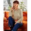 imageGRACE KARIN Womens 2024 Fall Half Zip Sweater Lapel Collar Waffle Knit Sweater Loose Casual Crochet Pullover Tops
