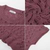 imageGRACE KARIN Womens 2025 Spring Summer Crochet Tops Scoop Neck Pullover Sweater Short Sleeve Off Shoulder Knit Beach Coverup