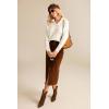 imageGRACE KARIN Womens Sweater 2024 Fall Winter Sweaters Casual Trendy V Neck Lightweight Crochet Pullover Top Ivory XL