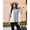 imageGRACE KARIN Womens Sweater Turtleneck Color Block Long Sleeve Knitwear 2024 Fall Casual Oversized Pullover Sweater Jumper Top