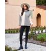 imageGRACE KARIN Womens Sweater Turtleneck Color Block Long Sleeve Knitwear 2024 Fall Casual Oversized Pullover Sweater Jumper Top