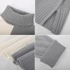 imageGRACE KARIN Womens Sweater Turtleneck Color Block Long Sleeve Knitwear 2024 Fall Casual Oversized Pullover Sweater Jumper Top