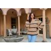 imageWinter Chunky Long Sleeve Pullover Sweaters for Women Slouchy Knit Tops Loose Maternity Sweaters Khaki XL