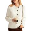 imageGRACE KARIN Button Up Cardigan Sweater for Women Knit Sweater Blazer Long Sleeve Collared Sweater