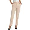 image:imageGRACE KARIN Dress Pants Women High Waisted Wrinkle Free Work Trousers Slacks with Pockets Office Business Casual OutfitsApricot