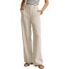 image:imageGRACE KARIN Linen Pants for Women Wide Leg Pants 2026 Comfy Casual Pants with PocketsApricot