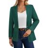 image:imageGRACE KARIN Sweater Blazers for Women Business Casual Long Sleeve Open Front Work Office Cardigan Suit Jackets with PocketsGreen