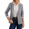 image:imageGRACE KARIN Sweater Blazers for Women Business Casual Long Sleeve Open Front Work Office Cardigan Suit Jackets with PocketsHeather Grey