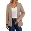image:imageGRACE KARIN Sweater Blazers for Women Business Casual Long Sleeve Open Front Work Office Cardigan Suit Jackets with PocketsKhaki
