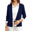 image:imageGRACE KARIN Women Sweater Blazer Business Casual 2026 Knit Suit Jackets Long Sleeve Lightweight Cardigan Work OfficeNavy Blue