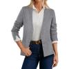 image:imageGRACE KARIN Women Sweater Blazer Business Casual Knit Cardigan Long Sleeve Suit Jackets Work Blazers with PocketsGrey