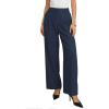 image:imageGRACE KARIN Work Pants Women Wide Leg High Waisted Wrinkle Free Trousers Slacks with Pockets Business Casual OutfitsNavy Blue
